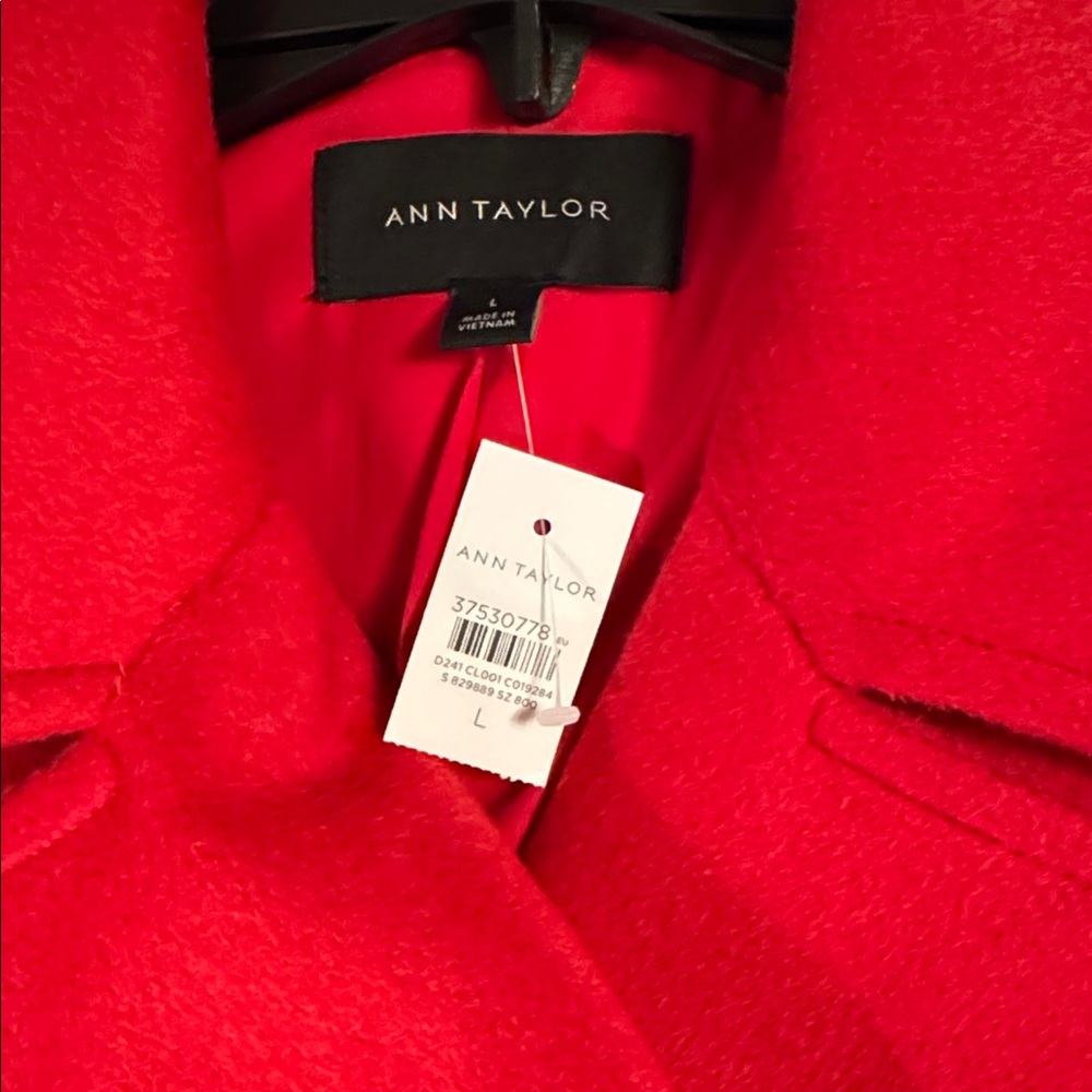 Ann Taylor Wool Blend Long Double breasted Peacoat Coat 829889 - Picture 7 of 12